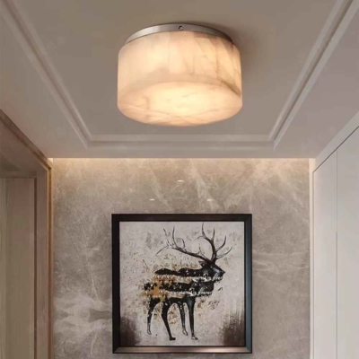 Luxury Modern Natural Marble Ceiling Lamp Led Home Decor Bedroom Ceiling Light Marble Living Room Hallway Light High-end