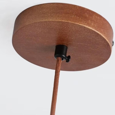 Retro Natural Stone Art Pendant Light Vintage White Glass Lampshade LED Chandelier Bedroom Bedside Decoration Lighting Fixtures