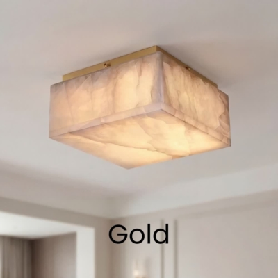 Luxury Modern Natural Marble Ceiling Lamp Led Home Decor Bedroom Ceiling Light Marble Living Room Hallway Light High-end