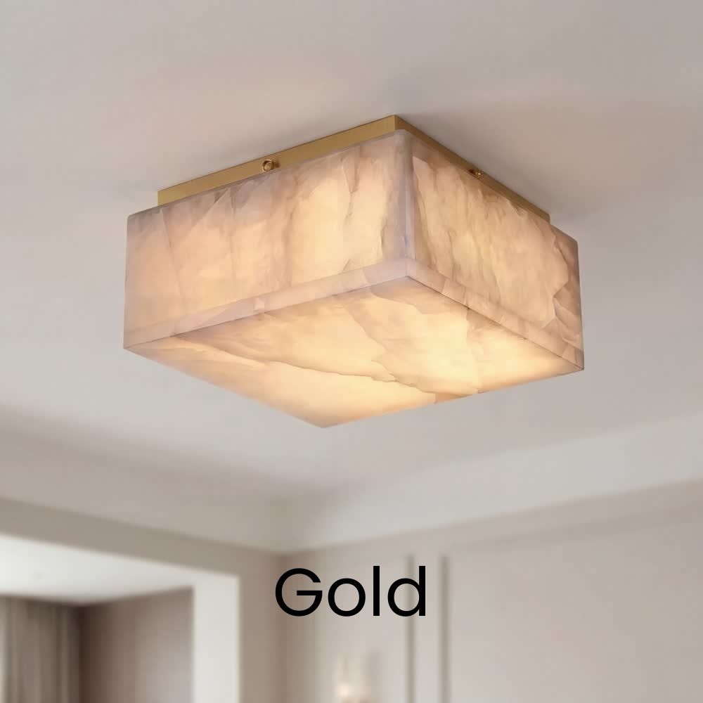 Luxury Modern Natural Marble Ceiling Lamp Led Home Decor Bedroom Ceiling Light Marble Living Room Hallway Light High-end