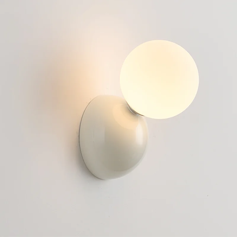 Cute Bedroom Bedside Small Wall Lamp Nordic INS Living Room Children Room Decoration Sconce Staircase Red White Black LED Lights