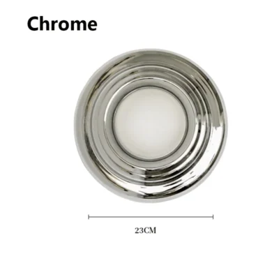 Circular Chrome Wall Lamp Nordic Modern Minimalist Bedroom Sconce Balcony Hallway Living room Atmosphere Staircase LED Lights