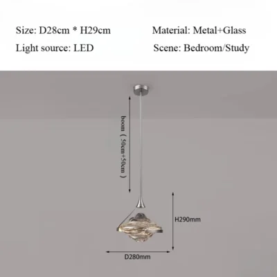 Nordic Luxury Bedroom Bedside Pendant Light Creative Art Personalized Living Room Chandelier Indoor Decoration Design LED Lamp