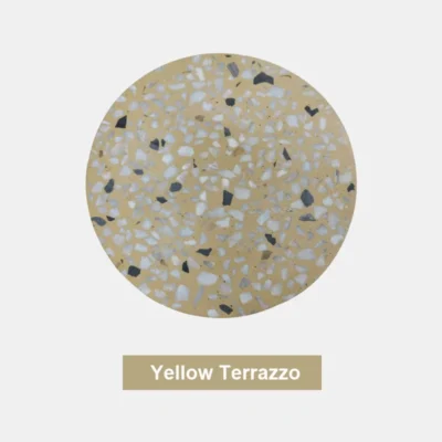 Interior Modern Disc Shaped Terrazzo Nordic Style Indoor Wall Mount Light Living Room Bedroom Ceramic LED Sconce Decoration Lamp