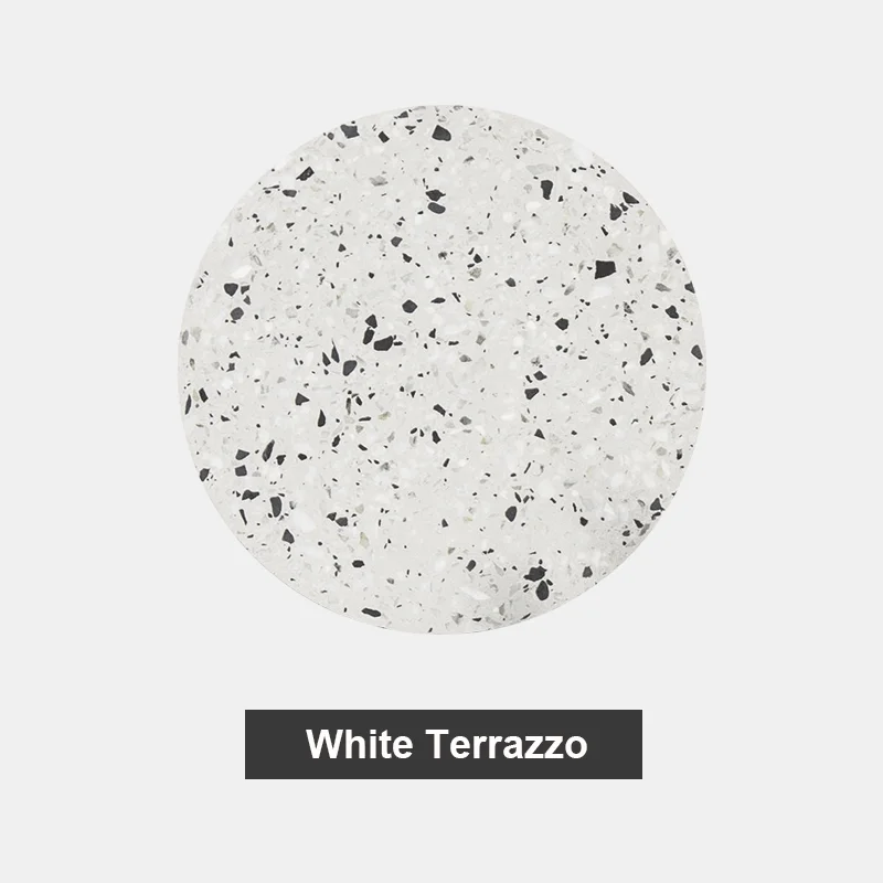 Interior Modern Disc Shaped Terrazzo Nordic Style Indoor Wall Mount Light Living Room Bedroom Ceramic LED Sconce Decoration Lamp