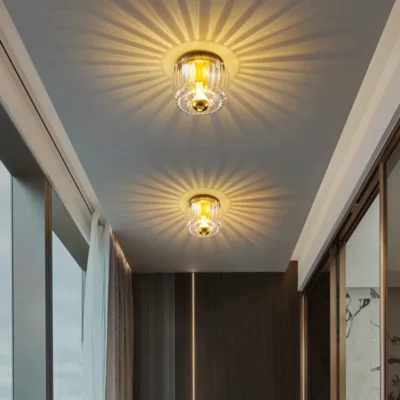 Indoor Glass Wall Decor Sconce Restaurant Bar Decoration Lights Ceiling Lamp For Living Room Corridor Aisle LED Chandelier