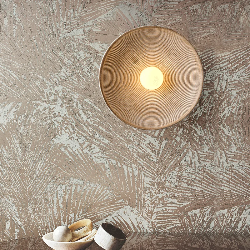 Indoor Retro Japanese Style Wall Circle Lamp Bedroom Bedside Light Sconces LivingRoom Dining Room Aisle Decor Design Lighting