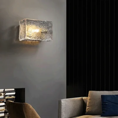 Water Ripple LED Light Luxury Bedroom Bedside Wall Lamp Copper Living Room Decor  Background Hotel Corridor Aisle Sconces