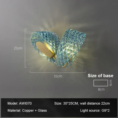 Flower Designer Wall Light Luxury Creative LED Bedroom Bedside Background Sconce Modern Copper Living Room Decorative Lamp