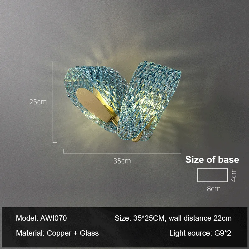 Flower Designer Wall Light Luxury Creative LED Bedroom Bedside Background Sconce Modern Copper Living Room Decorative Lamp