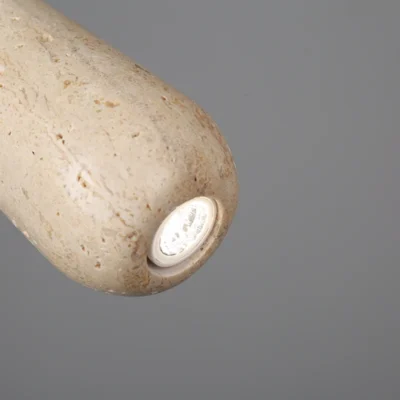 Vintage Natural Stone Art Pendant Lamp LED Hanging Chandelier Bedroom Bedside Retro Decoration Home Lighting Fixtures