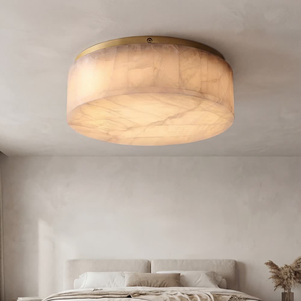 Luxury Modern Natural Marble Ceiling Lamp Led Home Decor Bedroom Ceiling Light Marble Living Room Hallway Light High-end
