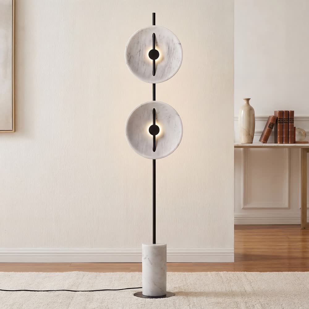 Modern Mood Standing Light Marble Base Creative Floor Lamp Home Decoration Item Standard Lamp Decoration Living Room Bedroom