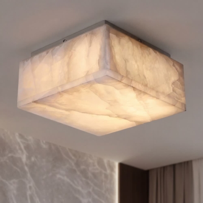 Luxury Modern Natural Marble Ceiling Lamp Led Home Decor Bedroom Ceiling Light Marble Living Room Hallway Light High-end