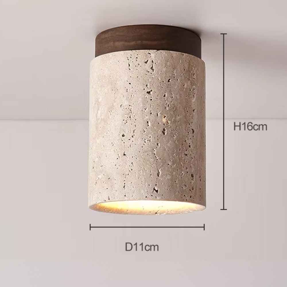 Ltalian Creative Natural Yellow Cave Stone Wall Lamp Handmade Luxury LED Wall Light Hotel Bedroom Living Room Bar Corridor Light