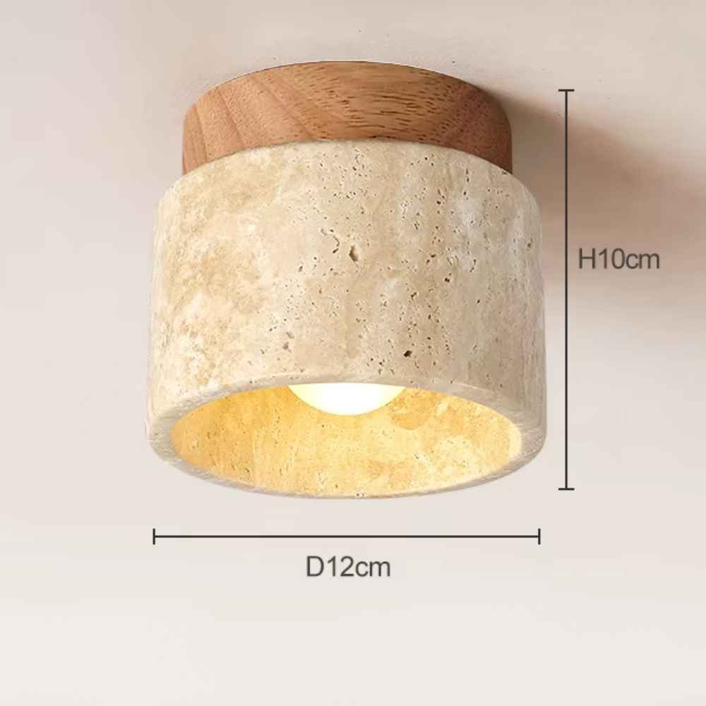 Ltalian Creative Natural Yellow Cave Stone Wall Lamp Handmade Luxury LED Wall Light Hotel Bedroom Living Room Bar Corridor Light