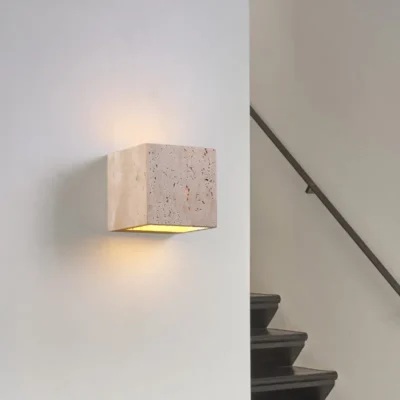 Wabi Sabi Natural Stone Wall Light for Living Room Bedroom Stairs Corridor Indoor Art Decoration Wall Lamp Home Bedside Sconces