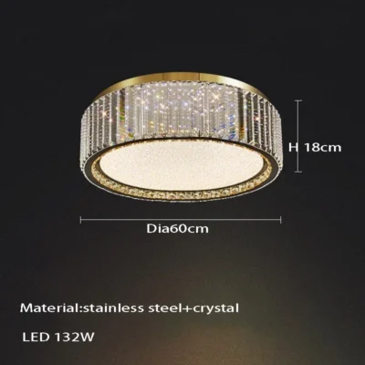 Light Luxury Babysbreath Crystal Ceiling Lamp Villa Bedroom Ceiling Light  for Living Room Dining Room Kitchen Home Decoration
