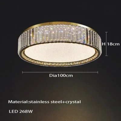 Light Luxury Babysbreath Crystal Ceiling Lamp Villa Bedroom Ceiling Light  for Living Room Dining Room Kitchen Home Decoration