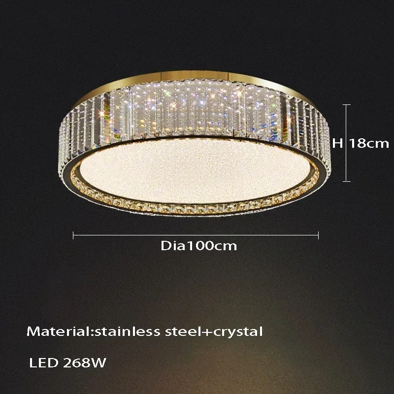 Light Luxury Babysbreath Crystal Ceiling Lamp Villa Bedroom Ceiling Light  for Living Room Dining Room Kitchen Home Decoration
