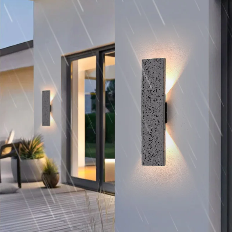 LED Outdoor Porch Wall Sconces Aluminum Exterior Wall Light Fixtures IP65 Waterproof Lamp for House Patio Doorway Garage Decorat