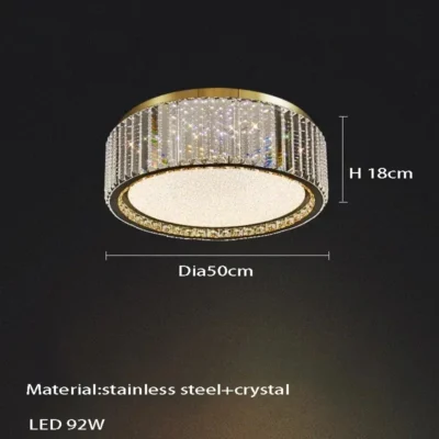 Light Luxury Babysbreath Crystal Ceiling Lamp Villa Bedroom Ceiling Light  for Living Room Dining Room Kitchen Home Decoration