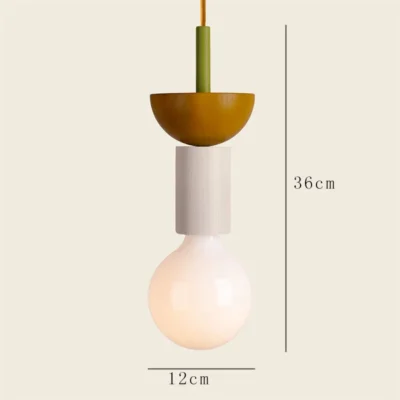 Nordic Wooden Pendant Lamp Creative LED Pendant Light Interior Decoration Lamp Bedroom Living Room Ceiling Lighting Bar Fixture