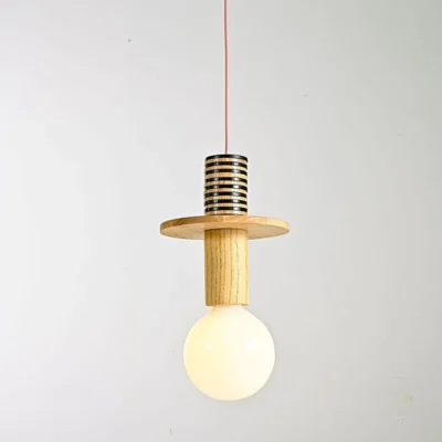 Nordic Wooden Pendant Lamp Creative LED Pendant Light Interior Decoration Lamp Bedroom Living Room Ceiling Lighting Bar Fixture
