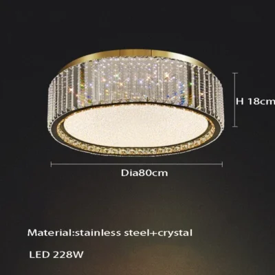 Light Luxury Babysbreath Crystal Ceiling Lamp Villa Bedroom Ceiling Light  for Living Room Dining Room Kitchen Home Decoration