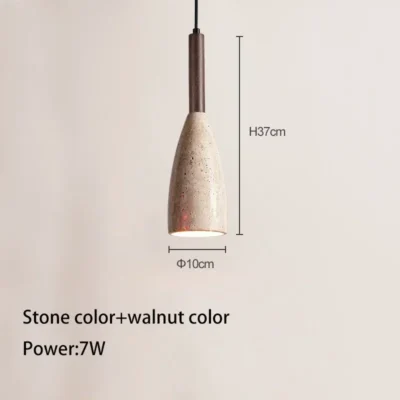 Led Pendant Lamp Natural Yellow Cave Stone Chandelier Bedroom Beside Modern Nordic Lighting Fixture Hanging Line Wine Bottle E27