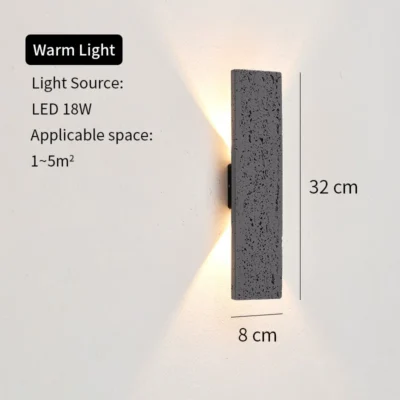 LED Outdoor Porch Wall Sconces Aluminum Exterior Wall Light Fixtures IP65 Waterproof Lamp for House Patio Doorway Garage Decorat