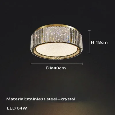 Light Luxury Babysbreath Crystal Ceiling Lamp Villa Bedroom Ceiling Light  for Living Room Dining Room Kitchen Home Decoration