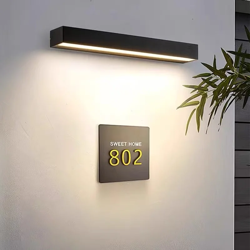 Wall lamp Outdoor Waterproof Door Head led Wall Wash Hanging Long Strip Courtyard Balcony Signboard Terrace Villa Wall LIGHTS