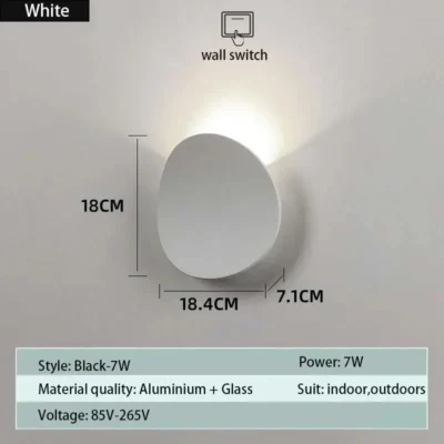 Outdoor LED wall lamp waterproof balcony villa wine garden courtyard living room bedroom light luxury creative bedside lamp