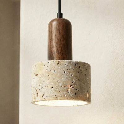 Hot Style Wabi Sabi Natural Stone Home Decoration Wall Lamp Retro Peach Wood Color Homestay Bedroom Bedside Led Sconce Lights