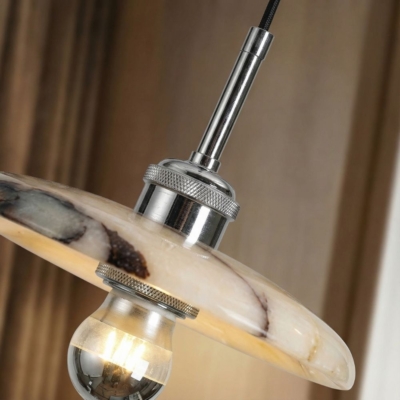 Nordic Lamps Round Texture Marble Wall Lamps Porch Aisle Living Room Background Wall Bedside Light Home Decoration Lighting LED