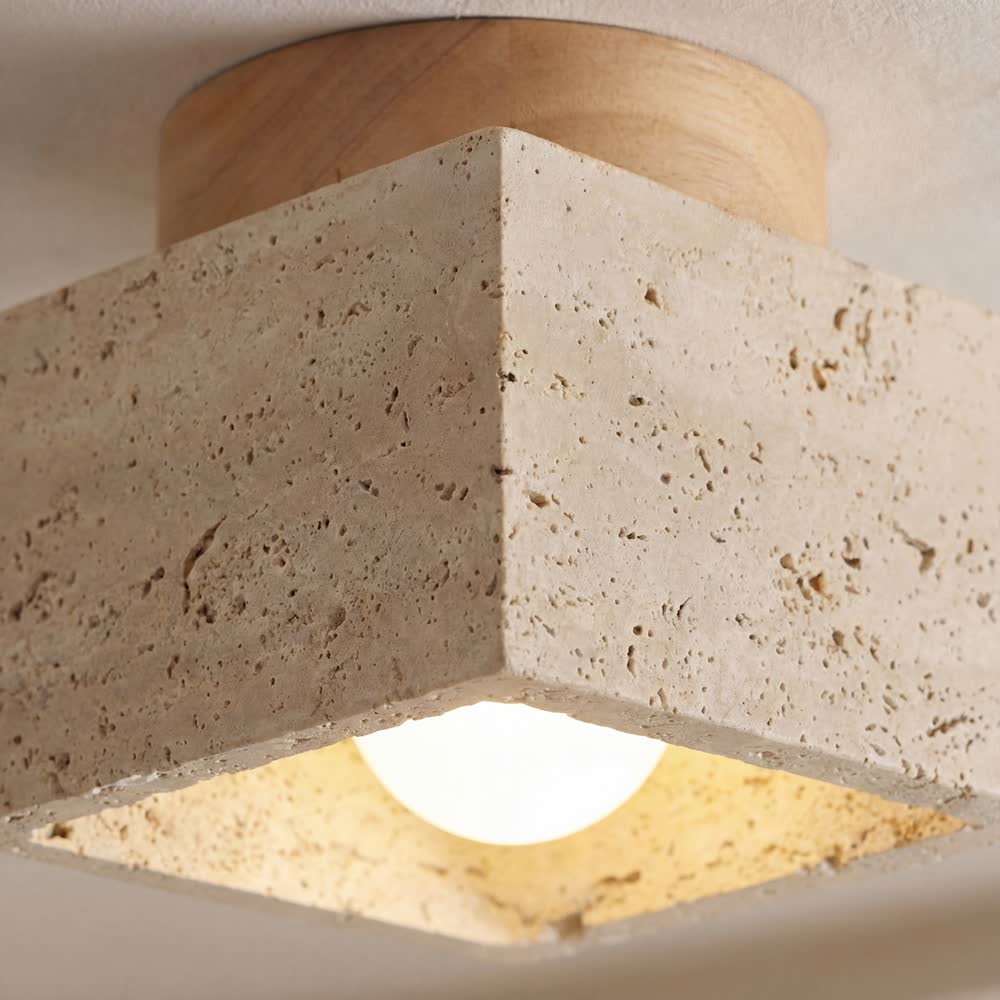 Ltalian Creative Natural Yellow Cave Stone Wall Lamp Handmade Luxury LED Wall Light Hotel Bedroom Living Room Bar Corridor Light