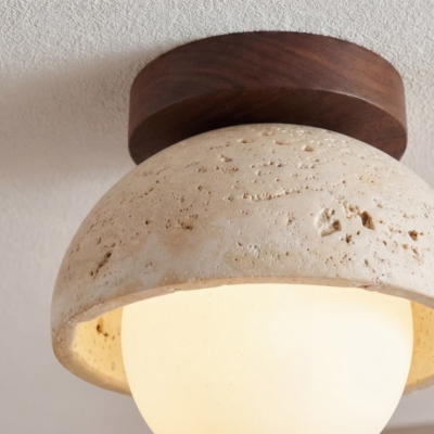 Ltalian Creative Natural Yellow Cave Stone Wall Lamp Handmade Luxury LED Wall Light Hotel Bedroom Living Room Bar Corridor Light