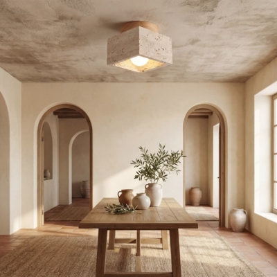 Ltalian Creative Natural Yellow Cave Stone Wall Lamp Handmade Luxury LED Wall Light Hotel Bedroom Living Room Bar Corridor Light