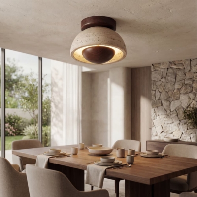 Ltalian Creative Natural Yellow Cave Stone Wall Lamp Handmade Luxury LED Wall Light Hotel Bedroom Living Room Bar Corridor Light