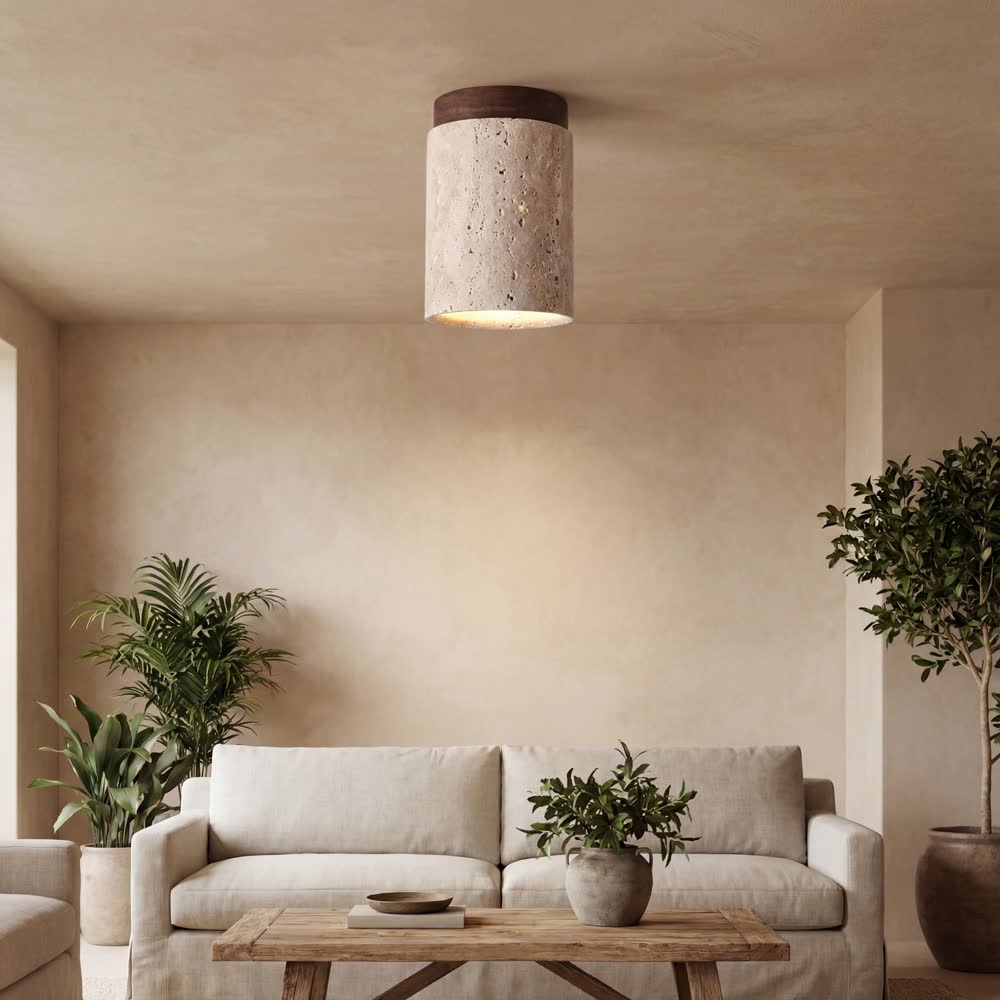 Ltalian Creative Natural Yellow Cave Stone Wall Lamp Handmade Luxury LED Wall Light Hotel Bedroom Living Room Bar Corridor Light