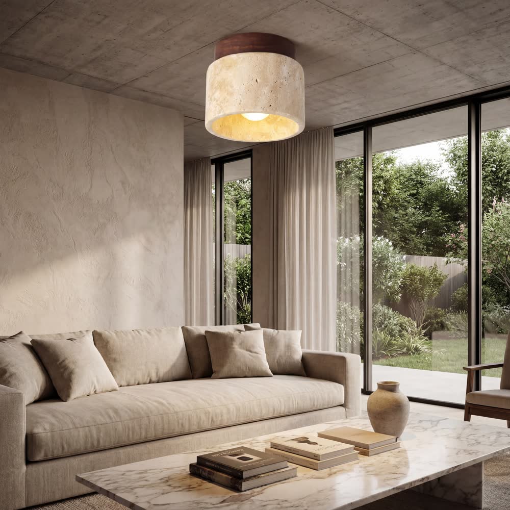 Ltalian Creative Natural Yellow Cave Stone Wall Lamp Handmade Luxury LED Wall Light Hotel Bedroom Living Room Bar Corridor Light