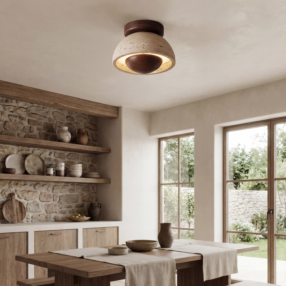 Ltalian Creative Natural Yellow Cave Stone Wall Lamp Handmade Luxury LED Wall Light Hotel Bedroom Living Room Bar Corridor Light