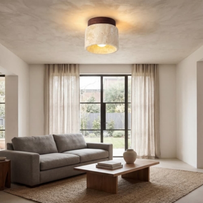 Ltalian Creative Natural Yellow Cave Stone Wall Lamp Handmade Luxury LED Wall Light Hotel Bedroom Living Room Bar Corridor Light