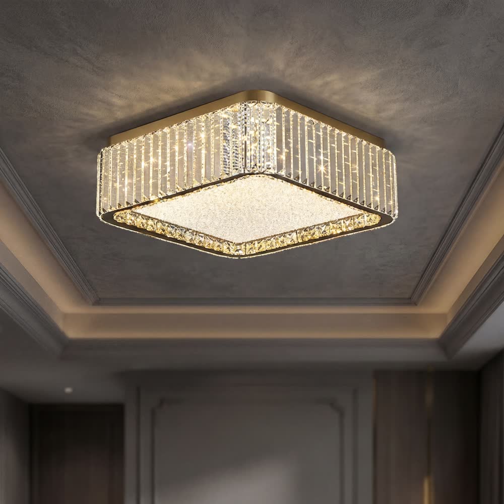 Light Luxury Babysbreath Crystal Ceiling Lamp Villa Bedroom Ceiling Light  for Living Room Dining Room Kitchen Home Decoration