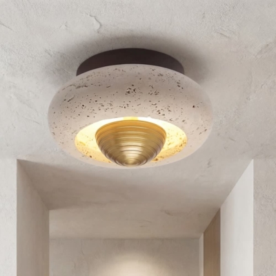 Ltalian Creative Natural Yellow Cave Stone Wall Lamp Handmade Luxury LED Wall Light Hotel Bedroom Living Room Bar Corridor Light