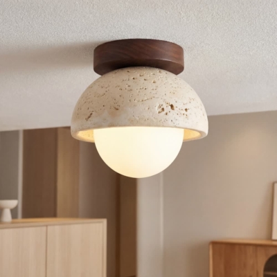 Ltalian Creative Natural Yellow Cave Stone Wall Lamp Handmade Luxury LED Wall Light Hotel Bedroom Living Room Bar Corridor Light