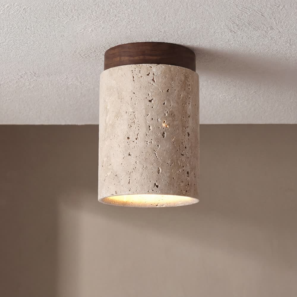 Ltalian Creative Natural Yellow Cave Stone Wall Lamp Handmade Luxury LED Wall Light Hotel Bedroom Living Room Bar Corridor Light